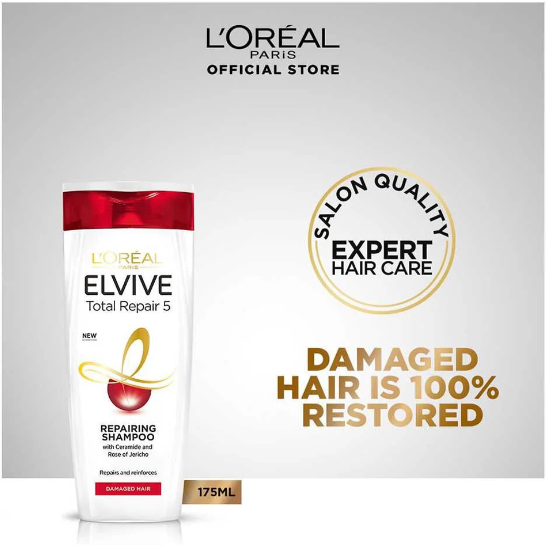 LOreal Paris - Elvive Total Repair 5 Shampoo For Damaged Hair